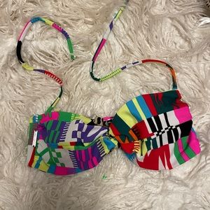 Reversible Mara Hoffman jaguar bikini top